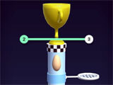 Egg Up! 3D Bouncing Helix close to the top