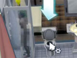 Taking a shower in the game