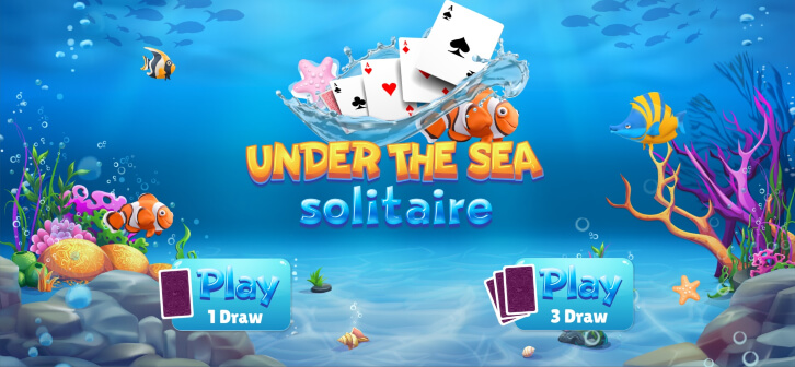 Choosing 1 or 3 draw game in Under The Sea Solitaire