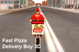 Fast Pizza Delivery Boy 3D thumb