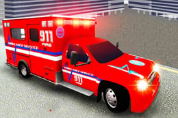 City Ambulance Driving thumb