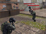 Shooting down foes in Code of War Code of War shooting down foes