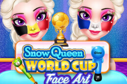 Snow Queen World Cup Face Art thumb