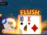 Mega Hit Poker: A flush