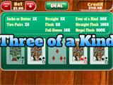 Video Poker Three of a Kind