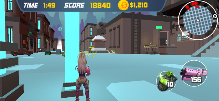 Hiding behind the pillars in Fire Storm Hiding behind the pillars in Fire Storm