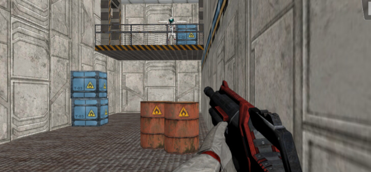 Shooting down the enemy in Battle Area Shooting down the enemy in Battle Area