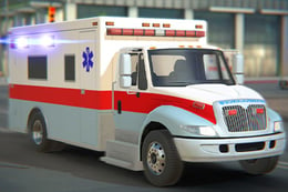 City Ambulance Car Driving thumb