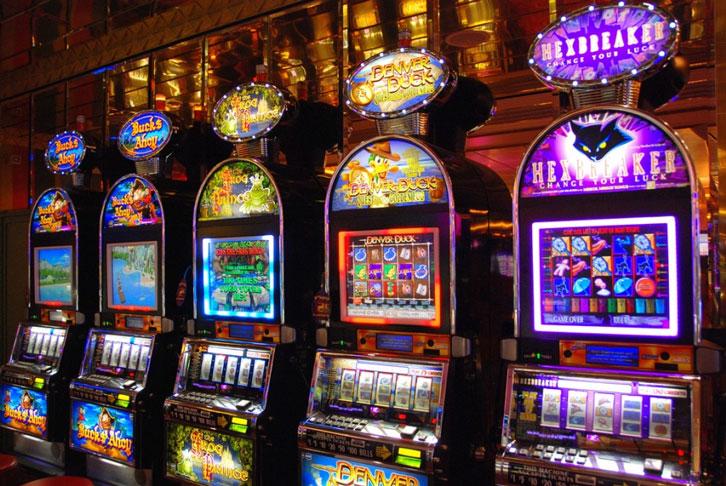 Many differently themed slot machines Many differently themed slot machines