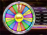 Vegas Diamond Casino spinning the wheel