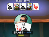 Playing Poker in Downtown Casino: Texas Hold'em Poker