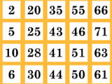 Starting off a session in Spin-a-Bingo Spin-a-Bingo starting off a session