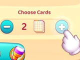 Choosing number of cards Selecting number of bingo cards