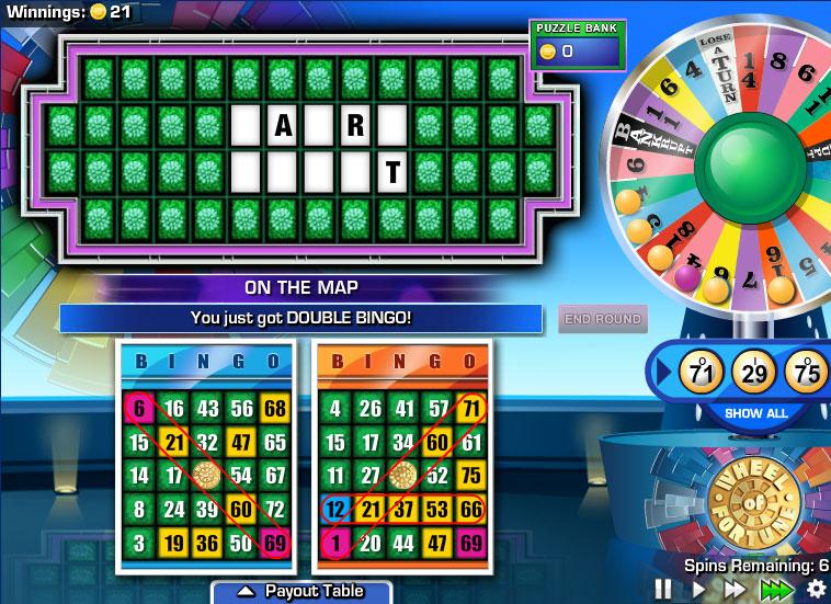 Play wheel of fortune game online free