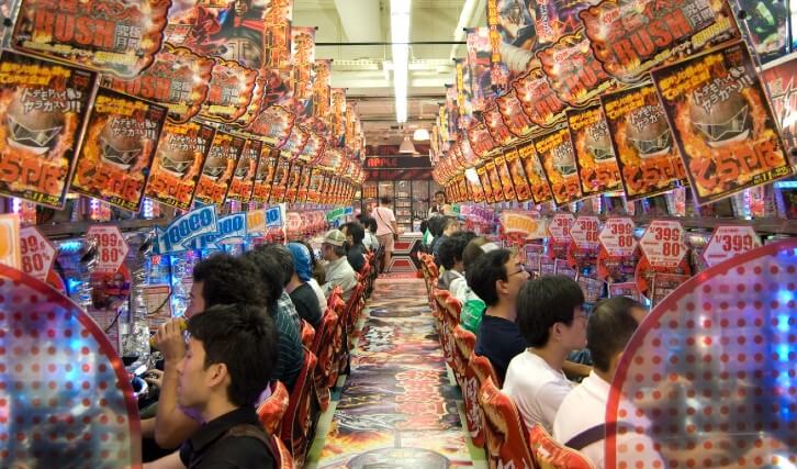 Pachinko machines in Japan Pachinko machines in Japan