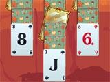 Gameplay in Solitaire Match 2 Cards Thanksgiving Day