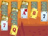 Solitaire Match 2 Cards Thanksgiving Day: Gold cards