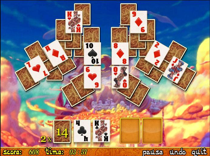 Online Games - Crescent Solitaire - Free Online Card Game