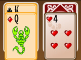 Arranging cards in Scorpion Solitaire H5