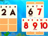 Challenging level in Undersea Solitaire Tripeaks Undersea Solitaire Tripeaks challenging level