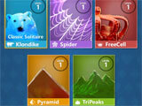 Microsoft Solitaire Collection main menu