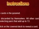 Pyramid Solitaire Instructions Match cards in Pyramid Solitaire