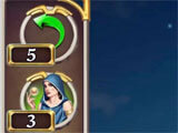 Undo button in Athens Solitaire Undo button in the game