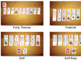 Layout selection in the game Layout selection in Netsolitaire