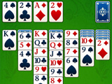 In the middle of a solitaire game