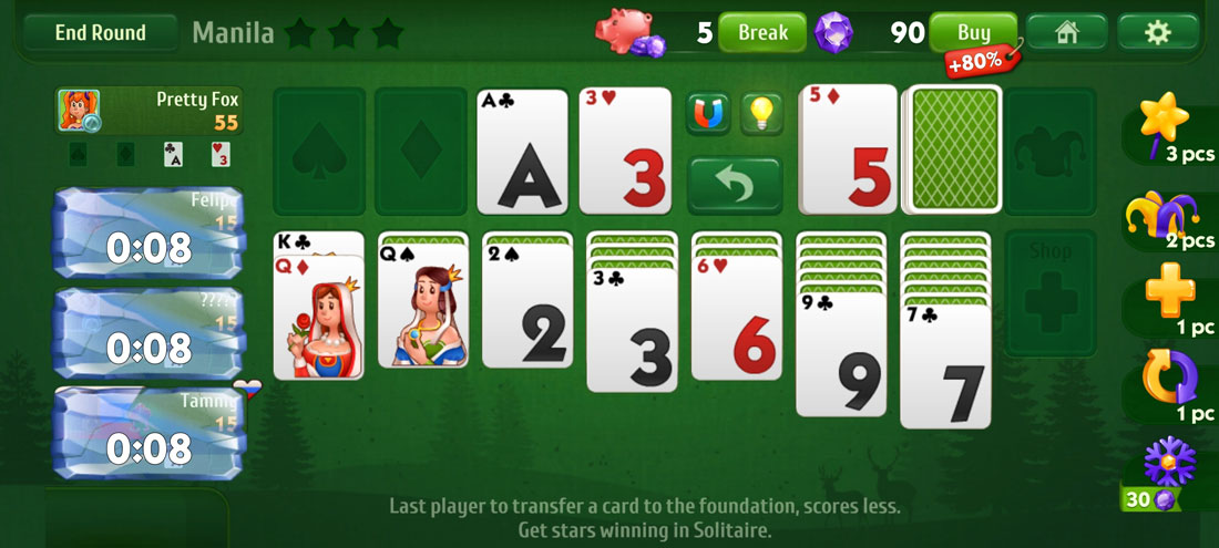 Solitaire 1 Player - Jogue Solitaire 1 Player Jogo Online