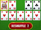 Reshuffle in Gaps Solitaire Challenge