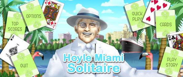 Hoyle Miami Solitaire - Enjoy the collection of 55 different solitaire games, 100 levels of tournament play, and 2 game modes - all in one solitaire game title.