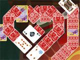 Solitaire Christmas Match 2 Cards heart shaped level