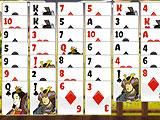 Samurai Solitaire Start Up Arrangement of Cards
