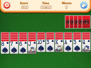 Spider Solitaire gameplay