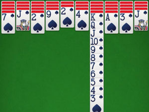 Stacking cards in the game