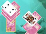 Pink card backs in Doodle God Solitaire