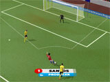 Attempting to score in Score! Match Score! Match attempting to score