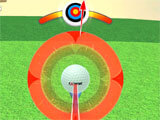 Taking a shot in Extreme Golf Extreme Golf taking a shot