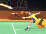Intense match in Badminton Blitz Badminton Blitz intense match