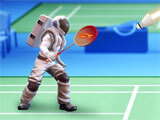 Preparing for a shot in Badminton Blitz Badminton Blitz preparing for a shot