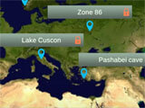 Location selection in the game Choosing a location in the game