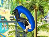 Pool Slide Competition in Uphill Rush Uphill Rush Pool Slide Competition