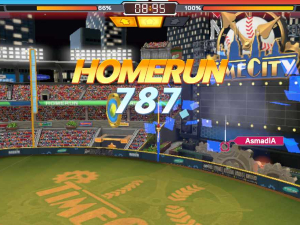 Hitting a homerun in Homerun Clash 2: Legends Derby