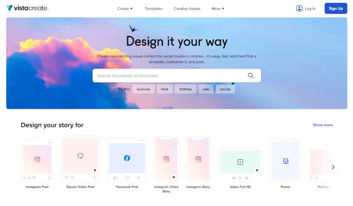 VistaCreate - Stimulating Creativity