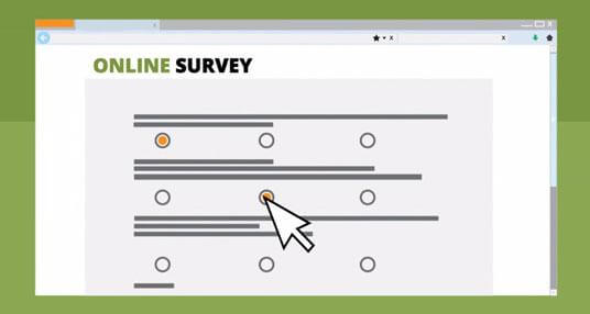 Normal surveys with radio buttons