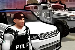 Police Car in the City thumb