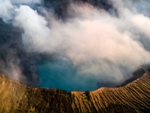 Crater of Mt Bromo Indonesia