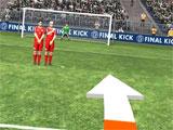 Trying to score a goal in Final Kick VR Trying to score a goal in Final Kick VR