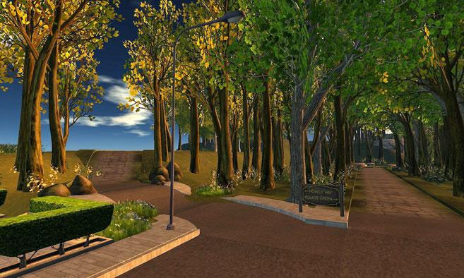 Sanssouci Park in Second Life